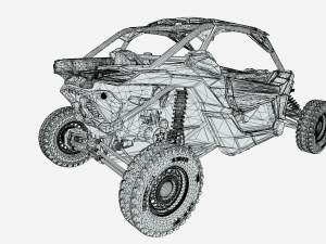 SportBuggy LowPoly 3D-Modell