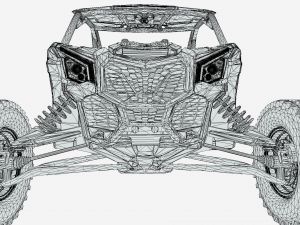 SportBuggy LowPoly 3D-Modell