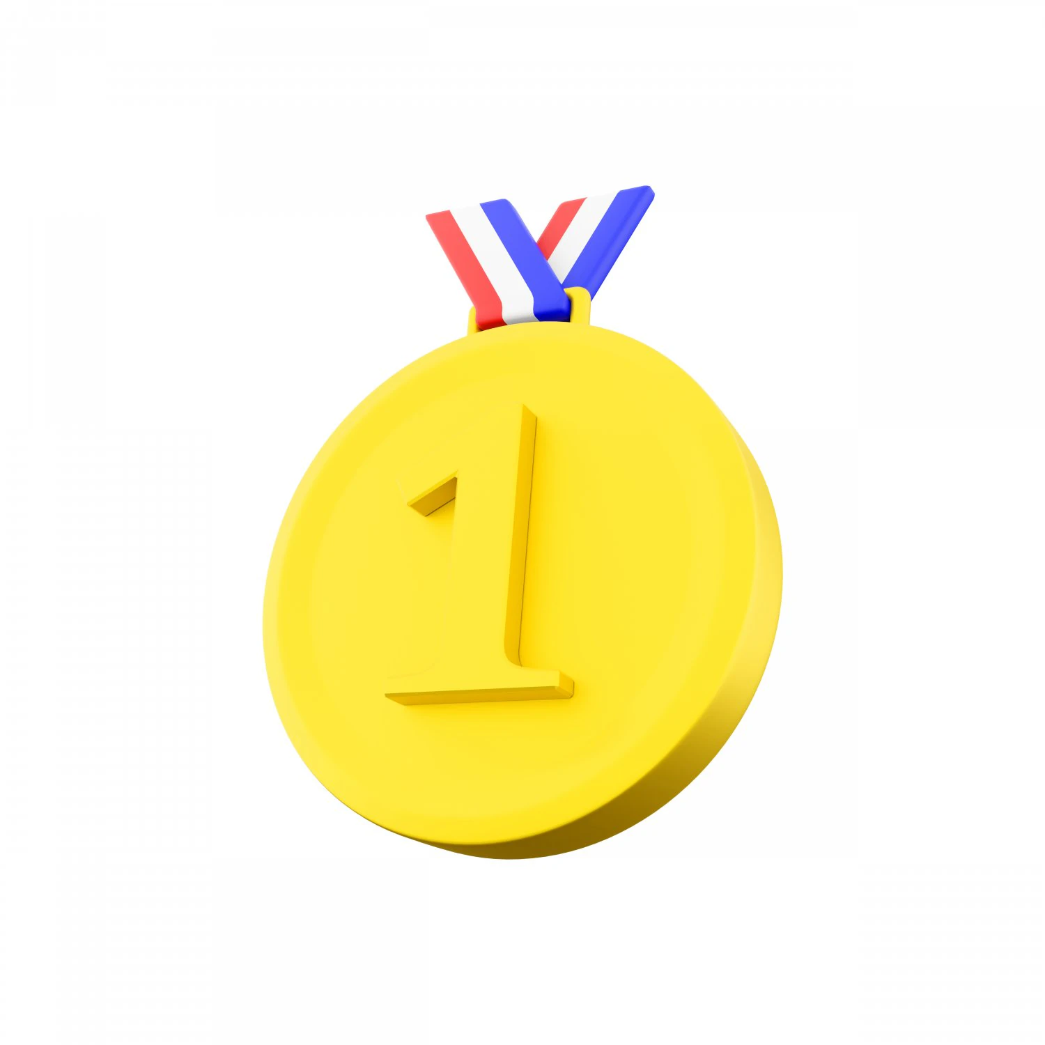 3d first place gold medal icon 3d one of the types of medals used as an award icon 3D Model .c4d .max .obj .3ds .fbx .stl .blend 