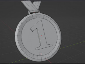 3d first place gold medal icon 3d one of the types of medals used as an award icon 3Dモデル