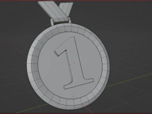 3d first place gold medal icon 3d one of the types of medals used as an award icon 3D Model