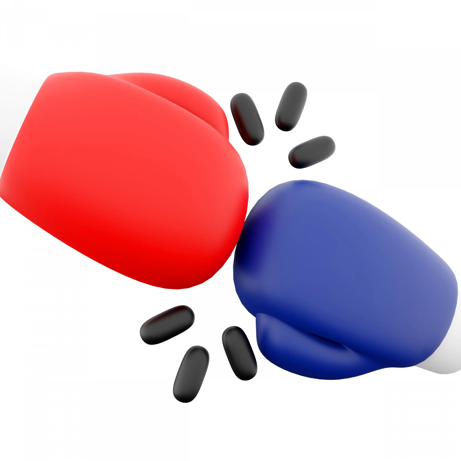 3D боксерські рукавички мультфільм значок 3D Модель .c4d .max .obj .3ds .fbx .stl .blend 