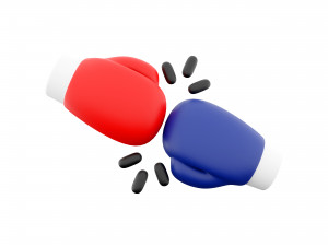 3d boxing gloves cartoon icon 3D Model