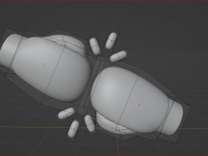 3d boxing gloves cartoon icon 3D Model
