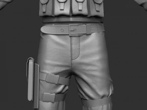 Soldier Character 3D Model