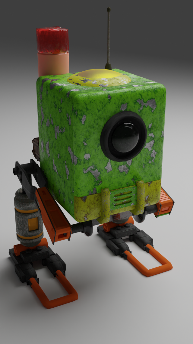 Foto robot 3D Model .c4d .max .obj .3ds .fbx .stl .blend 