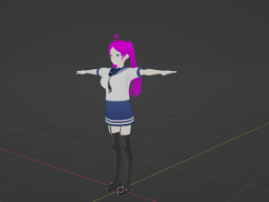 3D Anime Character - Fully Rigged and Game-Ready 3D मॉडल