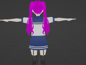 3D Anime Character - Fully Rigged and Game-Ready 3D मॉडल