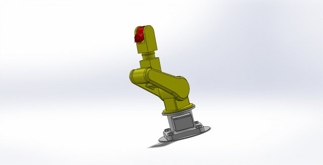 Robotic arm 3D Model .c4d .max .obj .3ds .fbx .stl .blend 
