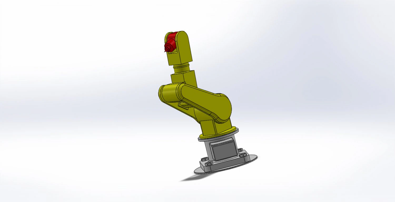 Robotic arm 3D Model .c4d .max .obj .3ds .fbx .stl .blend 