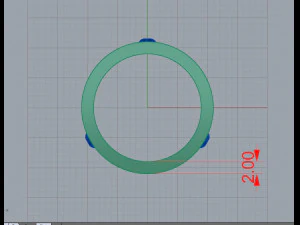 ゴールドリング結婚指輪 3Dモデル