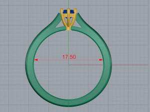 Womens ring diamond Modèle 3D