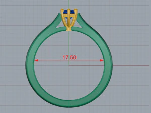 Womens ring diamond 3D Model