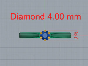 Womens ring diamond 3D Model