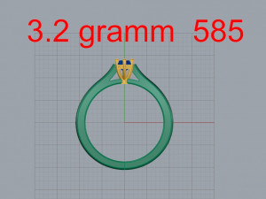Womens ring diamond Modèle 3D