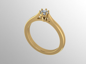 Womens ring diamond Modèle 3D