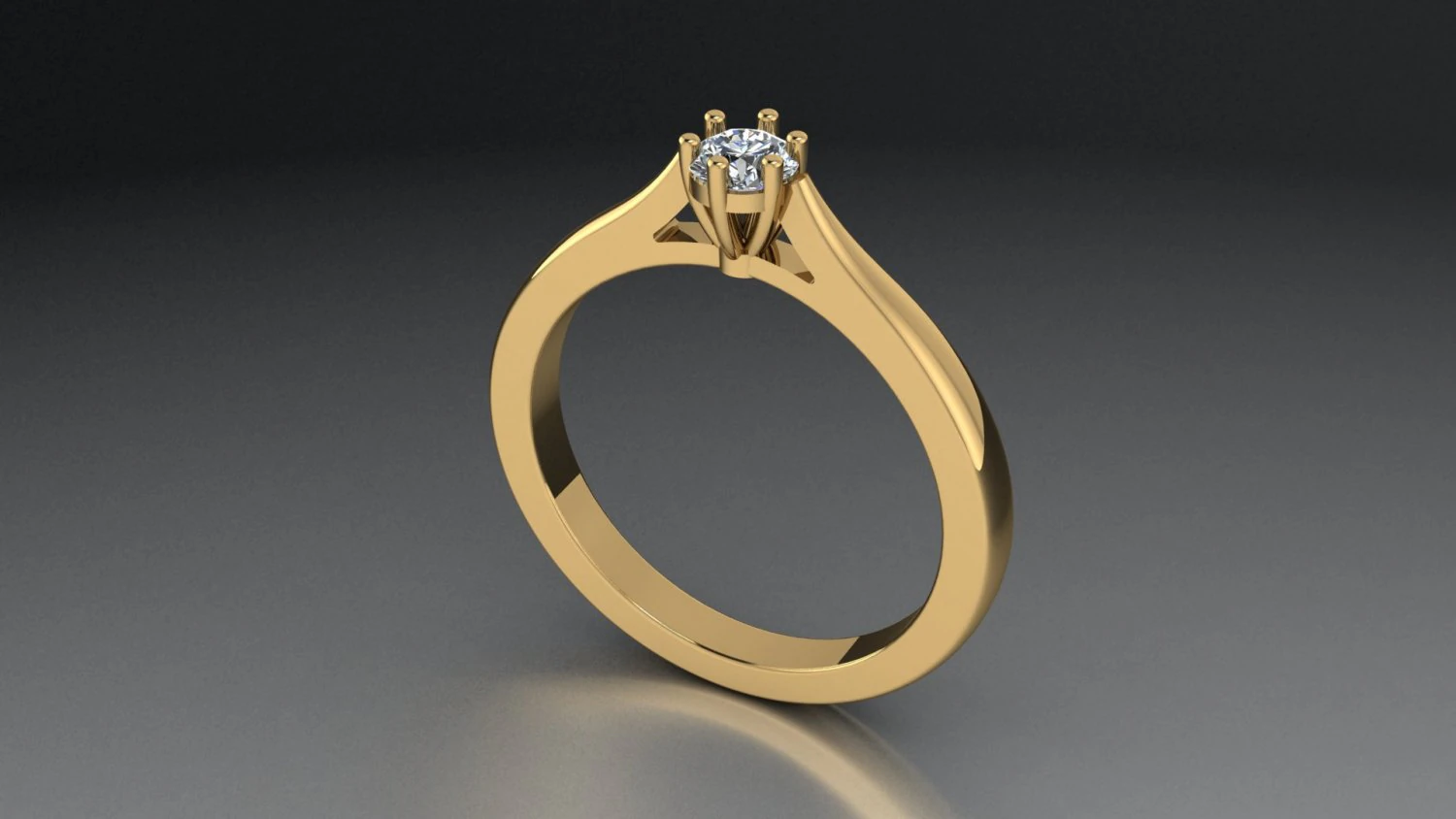 Womens ring diamond 3D Model .c4d .max .obj .3ds .fbx .stl .blend 