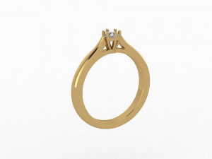 Womens ring diamond Modèle 3D
