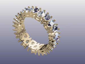 Womens ring 3D मॉडल