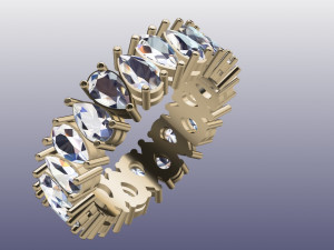 Womens ring 3D मॉडल