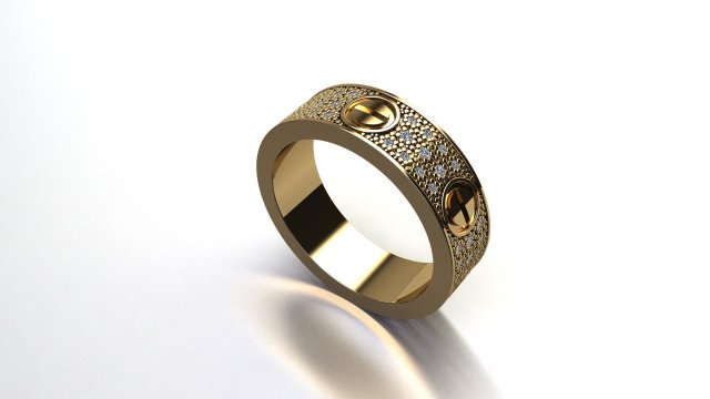 Unisex ring 3D 모델 .c4d .max .obj .3ds .fbx .stl .blend 