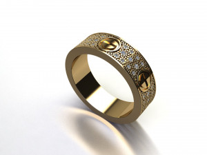 Unisex ring 3D Модель