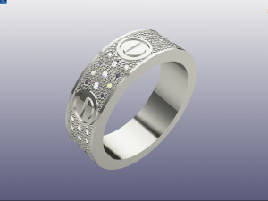 Unisex ring 3D 모델