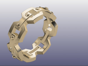 Ring Men gold 3D 모델
