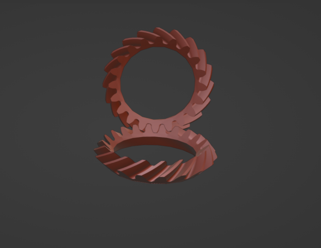 Helicoidal gear 20 teeth Modelo de Impressão 3D .c4d .max .obj .3ds .fbx .stl .blend 