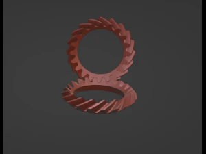 Шестерня спіралізована 20 зубів 3D Принт Модель