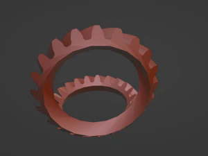 Helicoidal gear 20 teeth 3D Print Model