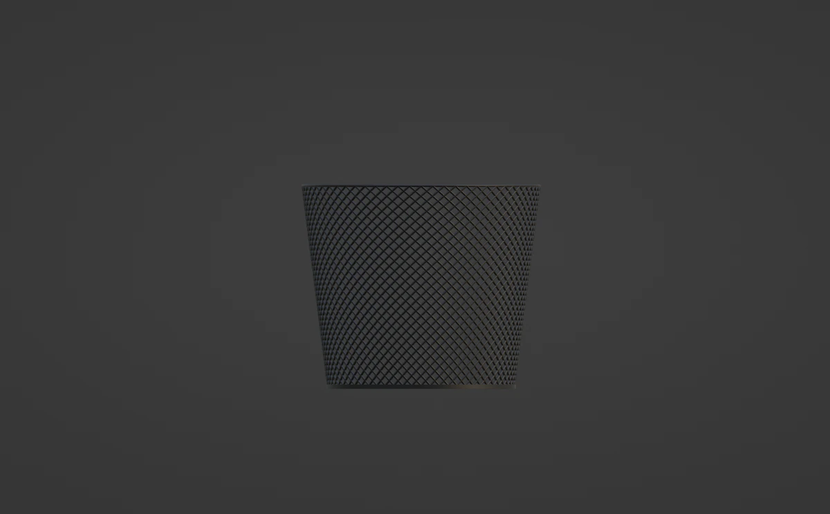 Office wastebasket 3D Print Model .c4d .max .obj .3ds .fbx .stl .blend