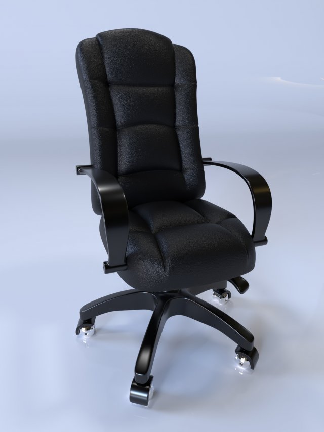 Office Chair 3D Модель .c4d .max .obj .3ds .fbx .stl .blend