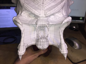 Predator with an open mouth 3D-Modell