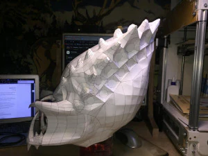 Predator with an open mouth 3D Model