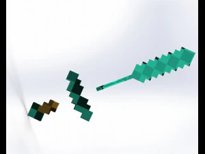 Maicraftswordartobjectcollaps&iacute;vel Modelo de Impressão 3D