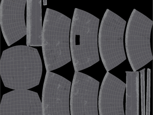 Frying pan old iron game-ready model Modèle 3D