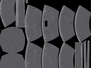 Frying pan old iron game-ready model 3D Model