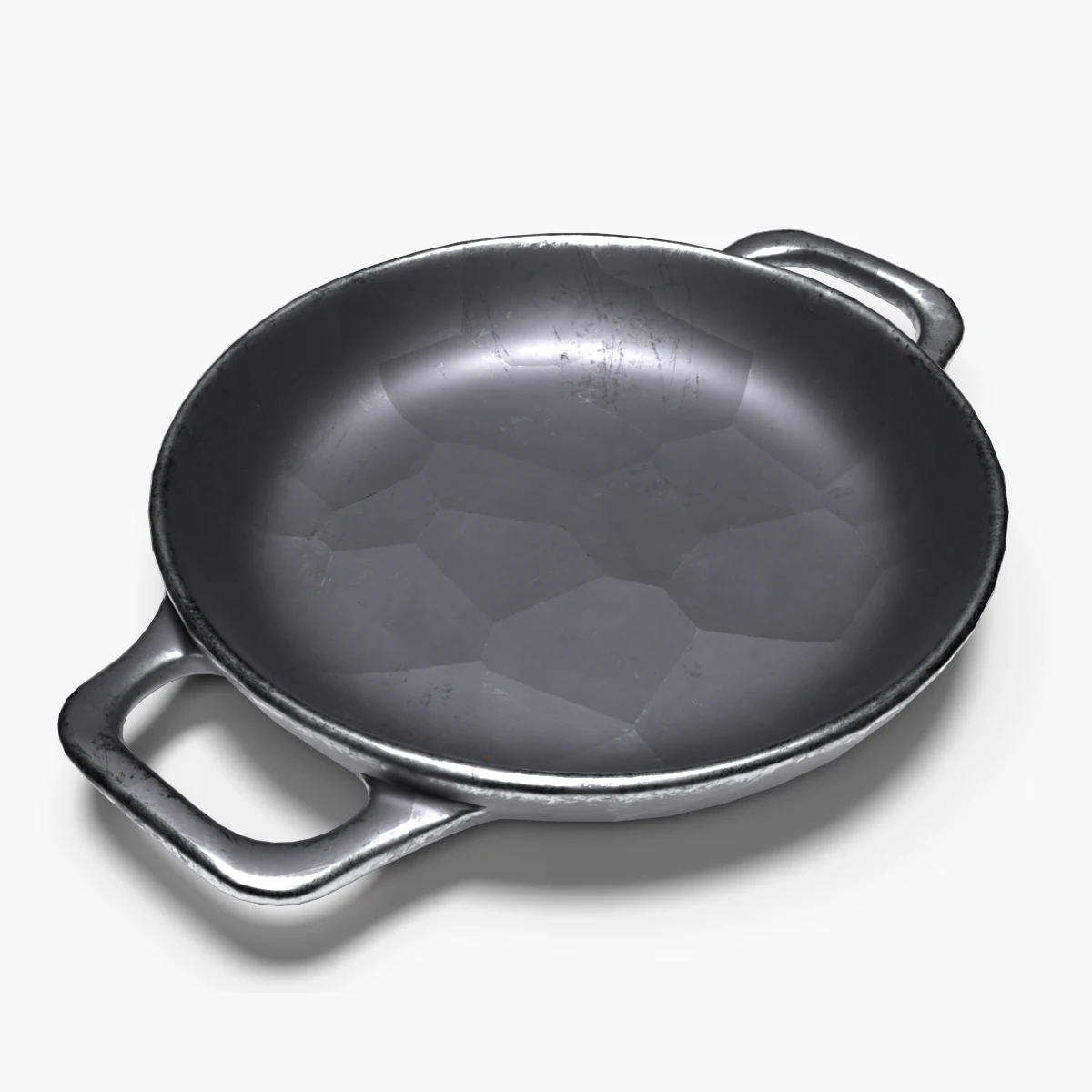 Kitchenware stewing pan wok 3D 3D Model .c4d .max .obj .3ds .fbx .stl .blend 