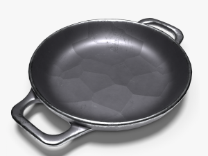 Kitchenware stewing pan wok 3D 3D-Modell