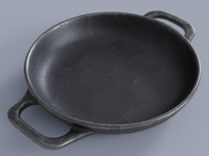 Kitchenware stewing pan wok 3D Modelo 3D