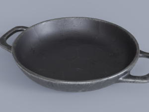 Kitchenware stewing pan wok 3D Modelo 3D