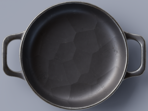 Kitchenware stewing pan wok 3D Modelo 3D