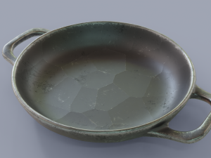 Kitchenware stewing pan wok 3D Modelo 3D