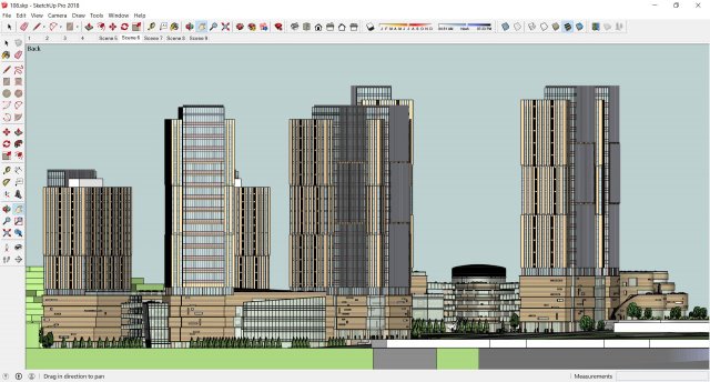 Commercial Complex 108 Model 3D .c4d .max .obj .3ds .fbx .stl .blend 