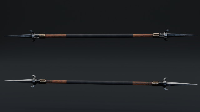 Viking Spear 2K 3Dモデル .c4d .max .obj .3ds .fbx .stl .blend 