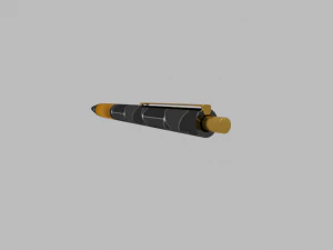 Gold Pen 3D Model