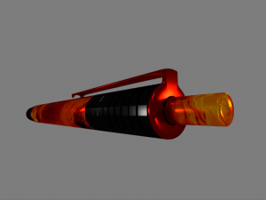 Pen Red Universe Stars 3D Model