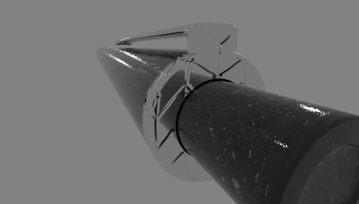 Pen black marble silver 3D Model .c4d .max .obj .3ds .fbx .stl .blend