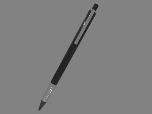 Pen black marble silver 3D Model